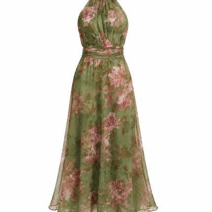 Vestido Halter Floral “Olivia”