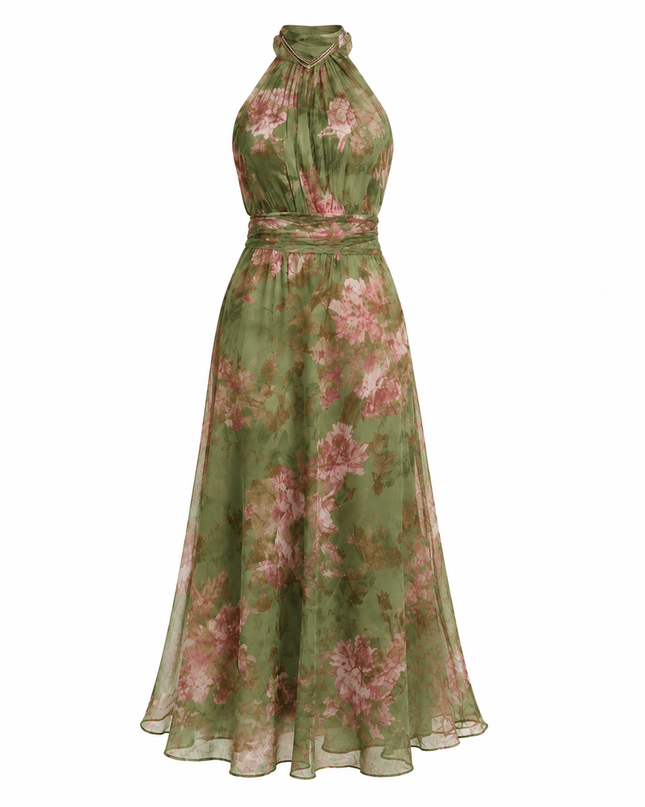 Vestido Halter Floral “Olivia”