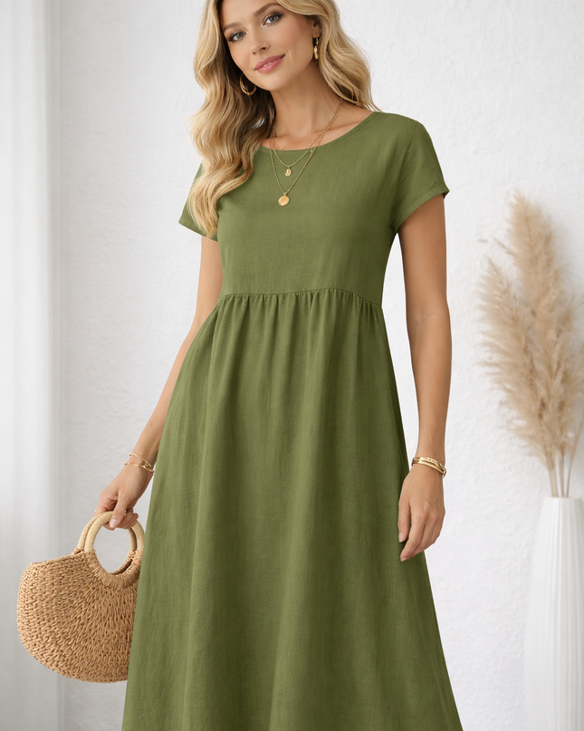 Vestido Largo Natural