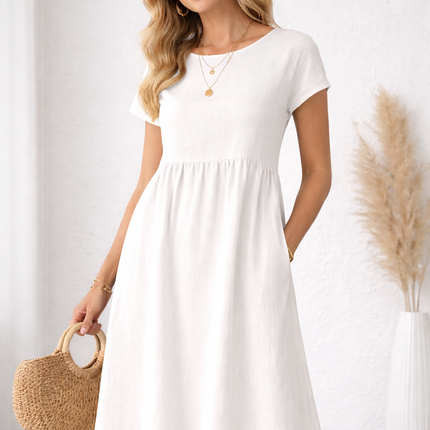 Vestido Largo Natural