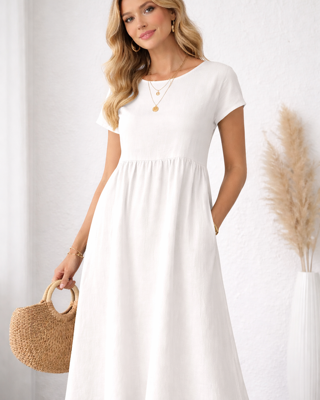 Vestido Largo Natural