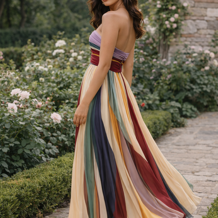 Vestido Largo Color Flow