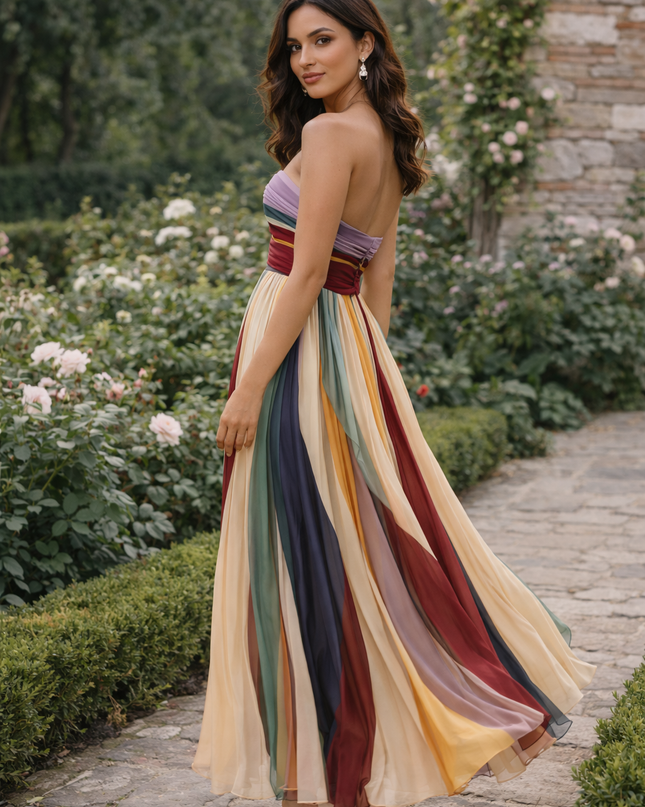 Vestido Largo Color Flow