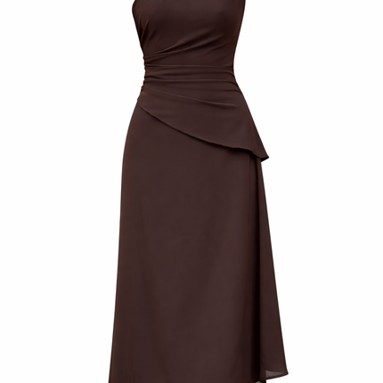 Vestido Midi Asimétrico Chic