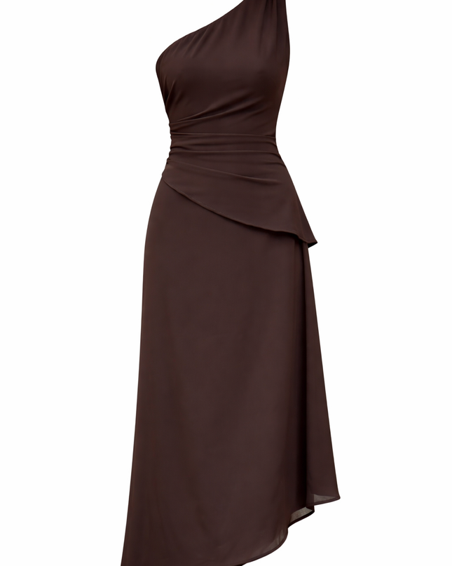 Vestido Midi Asimétrico Chic