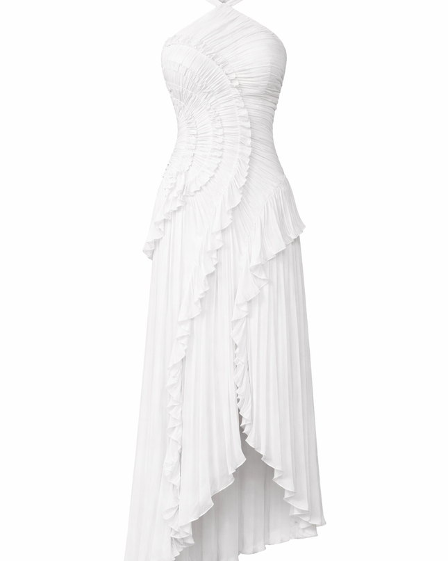 Vestido Largo Lavanda Halter