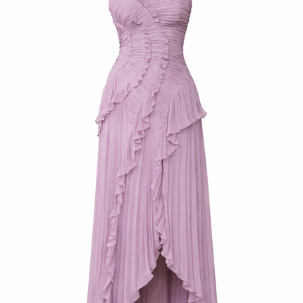 Vestido Largo Lavanda Halter
