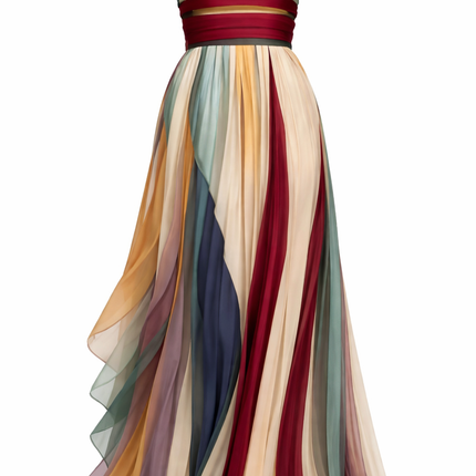 Vestido Largo Color Flow