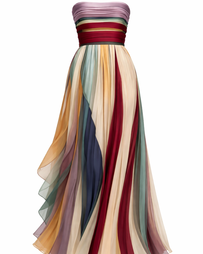 Vestido Largo Color Flow