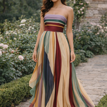 Vestido Largo Color Flow