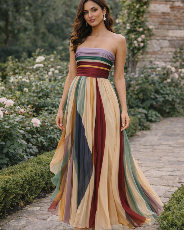 Vestido Largo Color Flow