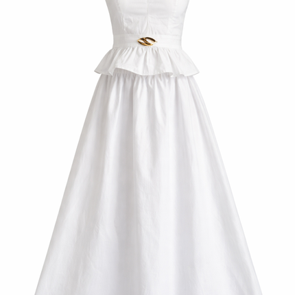 Vestido Largo Blanco Halter