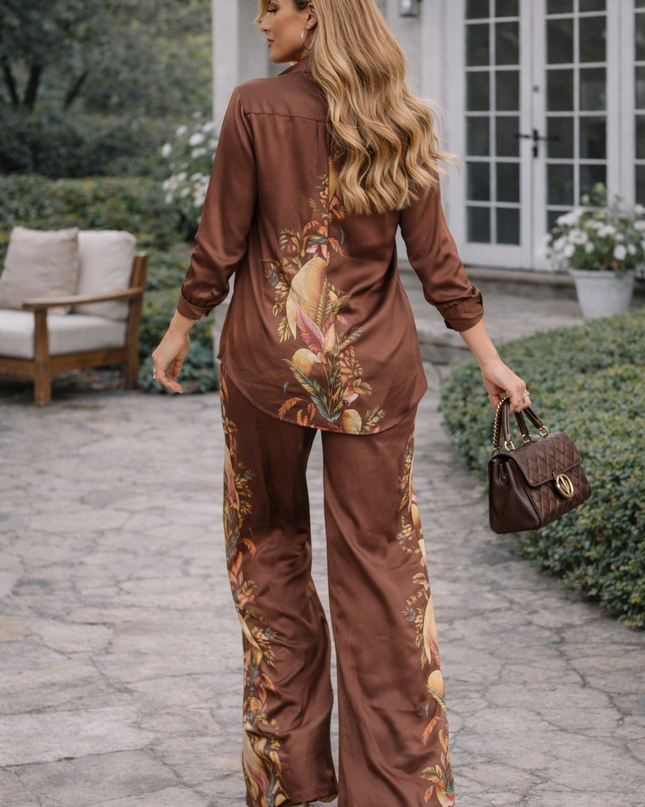 Conjunto Satinado Estampado