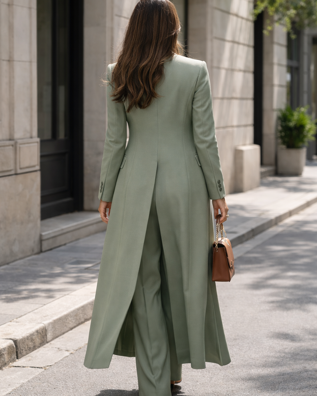 Blazer Traje 3 Piezas Sage