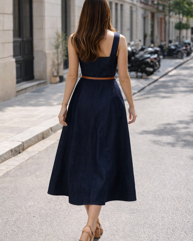 Vestido Midi Denim