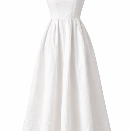 Vestido Midi Popelina