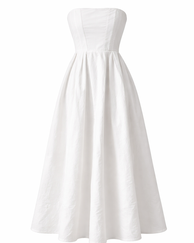 Vestido Midi Popelina