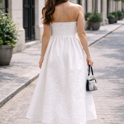 Vestido Midi Popelina