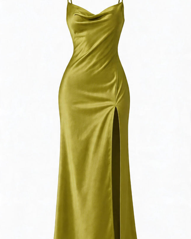 Vestido Largo Satinado