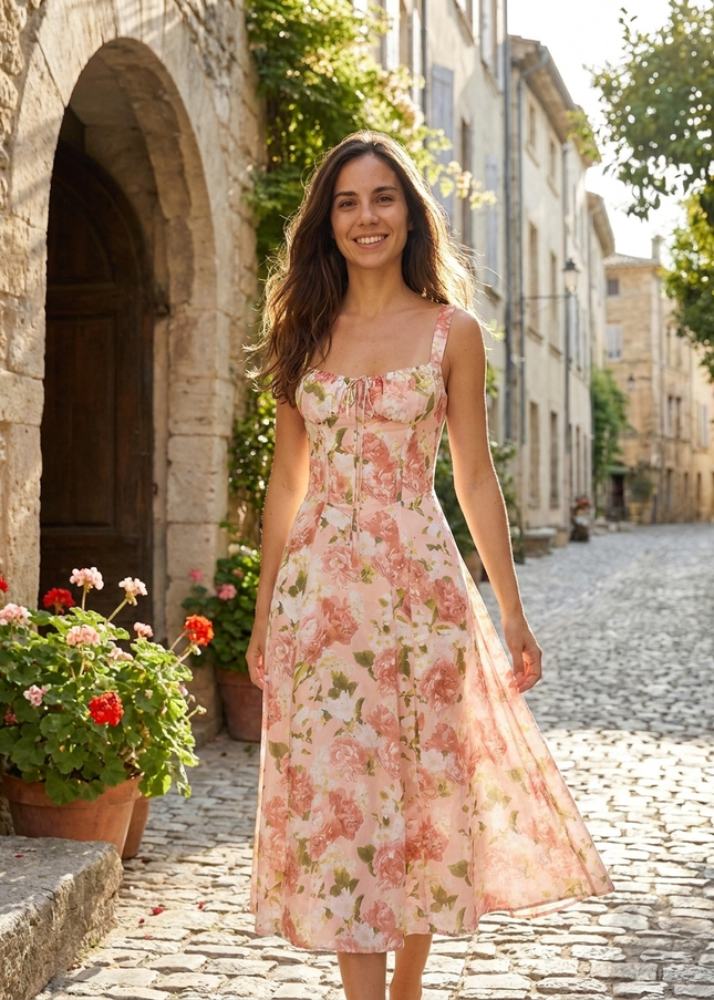 Vestido Midi Floral