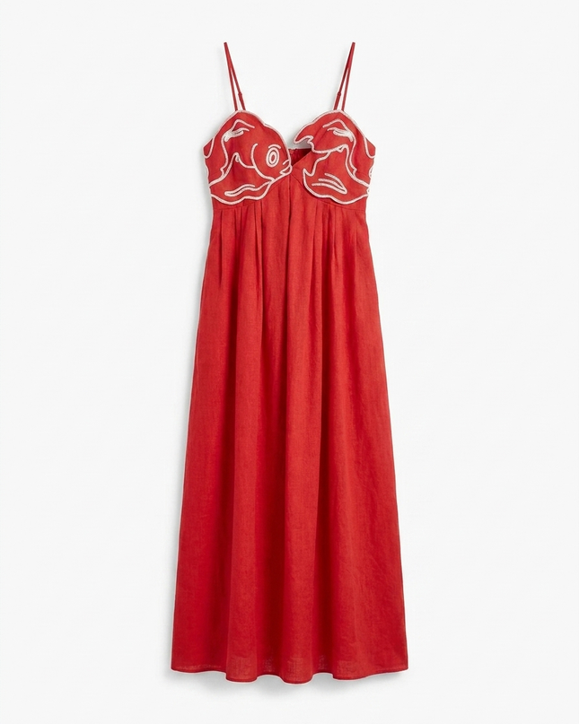 Vestido Largo Bordado