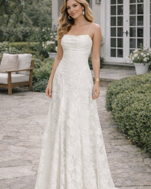 Vestido Largo Blanco Elegance