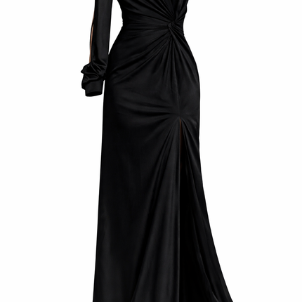 Vestido Largo Asimétrico Satin