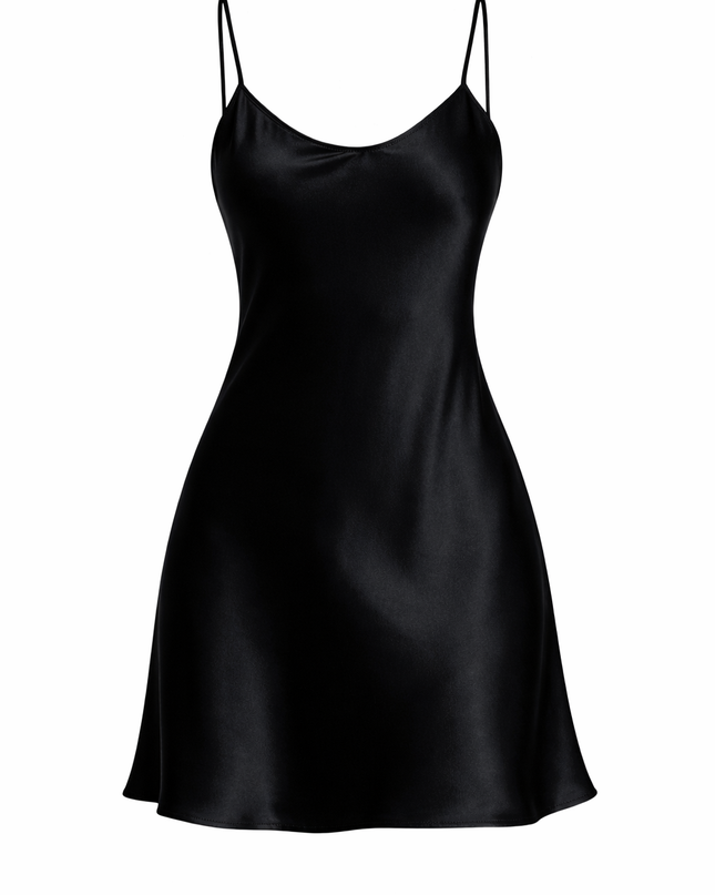 Vestido Satinado Tirantes